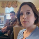 Erin Krakow Instagram – The secret to @robertearlbuckley’s TV romance diet: 
🧅💩🍬🥃

#BlindDateBookClub #BDBCBTS
@hallmarkchannel April 6th 8/7c