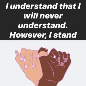 Erin Richards Instagram - Please join the fight in anyway you can. We will not be free until we are all free. 🖤 #blacklivesmatter✊🏾