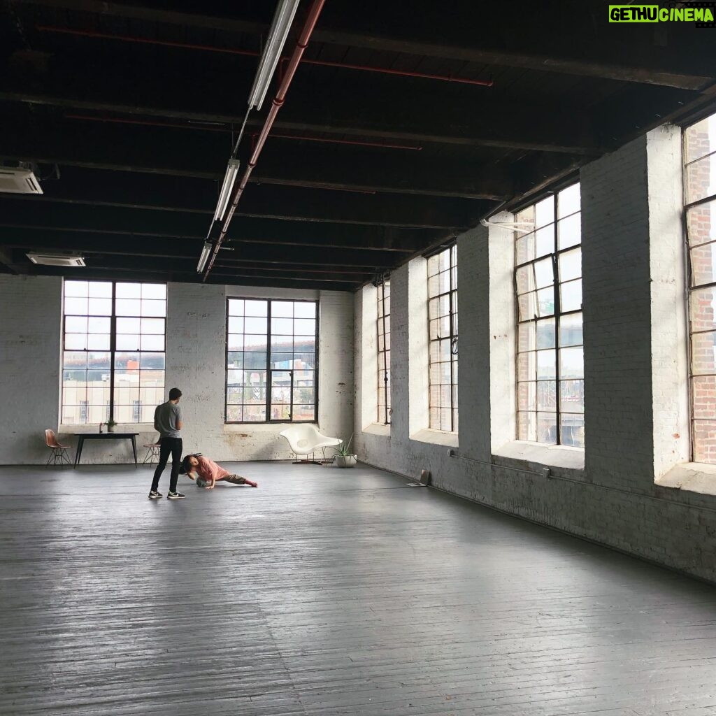 Erin Richards Instagram - @maxstossel and @mamicorina rehearsing at @pleasespace yesterday. Thank you so much for having us. What a treat to be able to move in such beautiful light. #pleasespace #Brooklyn #NYC