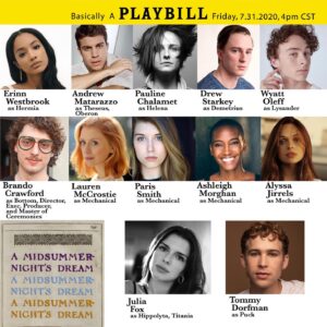 Erinn Westbrook Instagram - TOMORROW. 🎭✨🧚🏽‍♀️ 5pm EST (4pm CST / 2pm PDT). Catch me as Hermia in a live reading of Shakespeare’s “A Midsummer Night’s Dream,” with this stellar cast. This #actingforacause performance will benefit @eifoundation & @sinaichicago . You can tune in for free, but please join me in donating if you can! www.actingforacause.org / link in bio for the livestream.