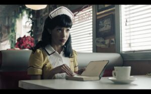 Erinn Westbrook Instagram - TONIGHT. ❤️ Travel through time with Tabitha Tate on @thecwriverdale. Many thanks to @writerras for the opportunity to lead this episode “Angels in America,” @evkmartin   our talented & committed writers for the beautiful story and @claudiayarmy for her vision and collaborative spirit. To our crew: nothing would be possible without your hard work, thank you. Although Riverdale is, in so many ways, a land of the fantastical, I’m grateful to touch upon important issues that were (& are) very much real in this ep. Don’t miss it. ❤️