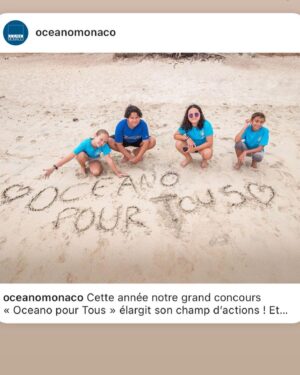 Estelle Lefébure Instagram - Je suis très heureuse et honorée d’être la marraine et membre du jury pour cette nouvelle édition du grand concours « Océano pour Tous ».
Celui-ci s’adresse cette année , aux collèges de Monaco,de France métropolitaine ,des territoires et départements d’Outre-mer, et s’ouvre également à l’international et aux pays francophones .
Cette nouvelle édition rassemble 25 établissements et plus de  600 élèves , avec une attention particulière aux candidatures des établissements situés en Réseaux d’Education Prioritaire (REP) et en zone rurale. 

« Nous souhaitons que cette opération éveille la conscience écologique des jeunes générations autour d’un projet collectif ,créatif et engagé pour l’Océan .»
@robert.calcagno 
@oceanomonaco 

📷 @olivierborde 
@speromare 
#association