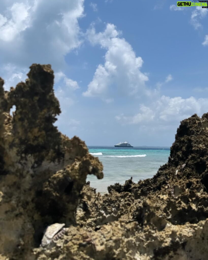 Estelle Lefébure Instagram - Un stop dans les eaux turquoises , une promenade sur le sable blanc , on ressent un pur moment de bonheur sur l’île de Misali One stop in the turquoise waters , a walk on the white beach , we can feel a pure moment of happiness on the Misali Island @ponant #oceanindien #expeditioncruise #ponantbyestellelefebure #ponantcroisièresecoresponsables #collaboration