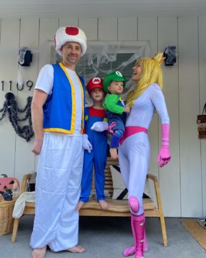 Esther Anderson Instagram - I think princess peach needs to stick to racing.  Happy Halloween 
#halloween2023🎃👻🕷️