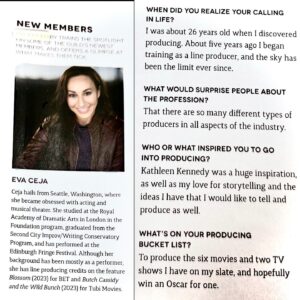 Eva Ceja Instagram - Thank you @producersguild and #producedby for the new member shout out. Excited to pursue this new chapter. 

#producer #producerlife #creative #actor #actress #writer #pga #article #grateful #blessed #passion #love #moviemaking #film #filmisnotdead #filmmaker #indiefilmmaking #indiefilmmaker #latina #nativeamerican #girlswholift #girlswithtattoos #soberlife