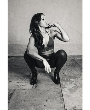 Eva Ceja Instagram - Black & white. 

📸: @themikegarcia 

#protrait #photoshoot #photography #throwback #sunday #bikini #sexy #girlswholift #girlswithtattoos #girl #gothgirl #blackandwhite #muscle #workout #tough #toughchicks #biker #bikerchick #bikergirl #leather #black #latina #nativeamerican