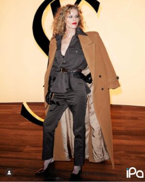 Eva Herzigová Instagram - SAINT LAURENT FW 2024 by @anthonyvaccarello
An absolute masterpiece of a collection. Where every detail was a poetry. The breathtaking silhouettes, the delicate colours, the beauty of the women,the enigmatic set…I was transported to Anthony’s world of mystery and control. Thank you. 💋