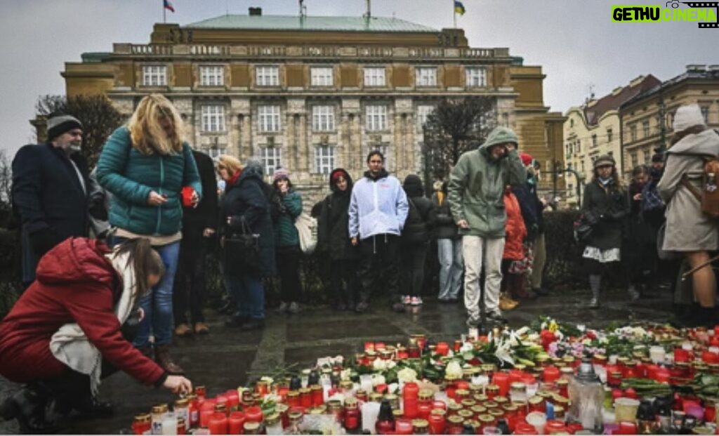 Eva Herzigová Instagram - On 21 December 2023, at the Faculty of Philosophy, Charles University, on Jan Palach Square in central Prague, Czech Republic, 14 people were killed in a mass shooting by a postgraduate history student at the school. Another 25 were injured, 3 of them foreigners. In shock and horror of this senseless shooting attack. All my thoughts are with the survivors and affected by this tragic event. 💔 🕊️ 🇨🇿