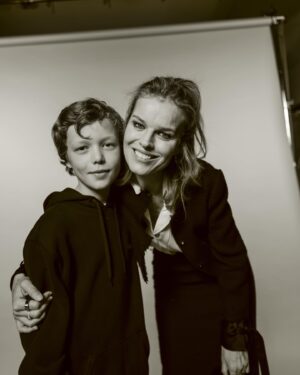 Eva Herzigová Instagram - Brought my personal photographer to the Alberta Ferretti show. What a joy to have introduced my fashion family to one of my sons. Having a camera on hand he took it in as a project and the pics speak for itself. @albertaferretti thank you.