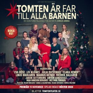 Eva Röse Instagram - Yes! Just when you thought it was over. Idag släpps biljetterna till denna klassiker som vi nu flyttar till scenen. Anrika Cirkus i stockholm blir arenan för denna julmiddag vi helst vill se på avstånd... Det ska bli ljuvligt att åter få stå på scenen , och nu med denna ensemble. Trots vår i luften längtar man en aning till jul . Välkomna! Biljetter på @ticketmaster_sverige @cirkusarenor @lifelineentmt ⭐️⭐️⭐️⭐️⭐️