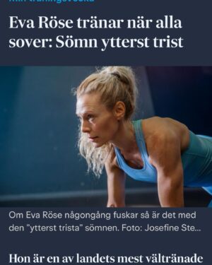 Eva Röse Instagram - Stay focused. Delar lite träningstips till alla som egentligen inte orkar.
Bästa tipset är som vanligt att gå ut om ni kan. För er som är sjuka,skadade eller just nu oförmögna. Håll ut. Tappa inte inte hoppet. Syrenerna blommar och ibland får det vara gott så. Heja alla som kämpar. @svenskadagbladet  foto: @jstenrsn #mäktet