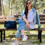 Evagelia Siriopoulou Instagram - Μια υπέροχη μέρα!!! #evagelia_siriopoulou #actress #fashionstyle #poplook @stefania_dros @levis @kokkorisoptics @2xmofficial @brandhouse.shoes