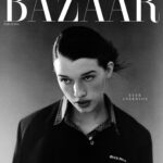 Ever Anderson Instagram - Thank you to @miumiu and @harpersbazaarkorea for featuring me on the March 2024 Cover 🖤💙🖤 And thank you to the talented team who were so much fun to work with! Photography @yanayatsuk Make Up @jostrettell Hair @hairbycandicebirns Talent Booking @chrissbrenner Production @cri1216 #miumiuss24 #miucciaprada #ad
