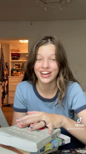 Ever Anderson Instagram - This is my take on a book club. I am going to try and make more of these kind of videos, but comments are on so if you guys have read these books I would love to hear your thoughts 🩵🐛☀️

1: Mists of Avalon by
Marion Zimmer Bradley
2 The Picture of Dorian Gray by
Oscar Wilde
3 Klara and the Sun by
Kazuo Ishiguro
4 And Then There Were None by 
Agatha Christie
4 We Run The Tides by
Vendella Vida
6 Jitterbug Perfume by
Tom Robbins

#reading #bookclub