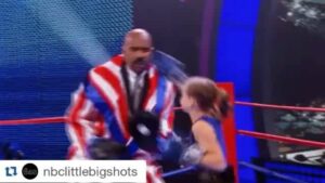Evnika Sadvakassova Instagram - Evnika vs Steve Harvey