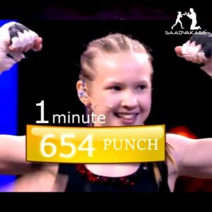 Evnika Sadvakassova Instagram - Evnika's new record 654 punches in 1 minute!!!
The old Guinness record held for 7 years!
Evnika surpassed the previous record at 100 beats, but not only that impressed everyone. Girl 11 years old, has become the fastest in the world, in all age categories!
Leaving behind, famous athletes from around the world, in boxing, UFC, karate, kung fu and so on.
No one can get closer to Evnika, late for 100 punches!!! ​ ​

Новый рекорд Эвники 654 удара руками, за 1 минуту! Прежний рекорд держался 7 лет! Эвника превысила прежний Record на 100 ударов руками!!! Но всех впечатлило не только это. Девочка 11 лет, стала самой быстрой в мире, во всех возрастных категориях! Оставив позади себя, именитых спортсменок со всего мира, по боксу, UFC, каратэ, кунг-фу и так далее. Никто не смог приблизиться к Эвнике, ближе чем на 100 ударов!

#спорт #sport #champion #punch #evnika #fast #exercise #muaythai #ufc #boxing #fight #fighter #mma #kickboxing 
#thaiboxing #martialarts #karate #kungfu #taekwondo #dad
#тренировка #trening #бокс #тренер #boxeo #saadvakassfamily #boxingtraining
#boxinggirl #boxingcoach #padwork