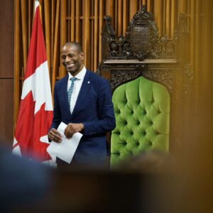 Fabienne Colas Instagram - Congratulations Hon. Greg Fergus for making history today as the first Black Canadian Speaker of the House of Commons! You make so many people proud 👏. #parl #polcan #BlackExcellence

Félicitations à l'hon. député Greg Fergus qui passe à l'histoire aujourd'hui en devenant le premier Canadien noir à occuper la fonction de président du parlement canadien. Vous rendez fiers tellement de gens 👏.