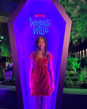 Faithe Herman Instagram - WENDELL & WILD 💜💚😈 #wendellandwild