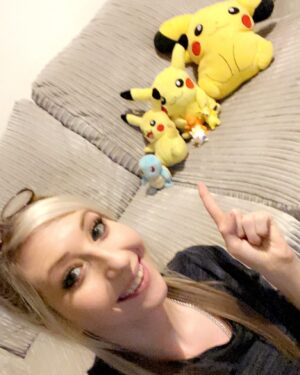 Fallon Sherrock Instagram - Lockdown has made me realise I’m kinda obsessed with Pokemon 😂🙌🏻 Can’t wait to go back to Japan ✌🏻

Who else loves Pokemon? 😂🤷🏼‍♀️