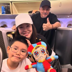 Fann Wong Instagram - Stepping into the New Year hand in hand ❤️ Here’s to a night of reflection, gratitude and anticipation💋🥳

Counting down in the air @aiainbaby Cheers to 2024 

Here’s to a year filled with laughter, adventure and dreams coming true. wishing you all a Happy New Year , a great 2024🥳🥳🥳