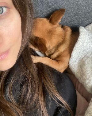 Fanny Maurer Instagram - Peanut. 19h27. Un tour complet autour du soleil sans toi. À partir de maintenant, je ne pourrai plus dire « l’année dernière avec Peanut… ». T’es beaucoup trop loin. Un vide intersidéral, une douleur inconsolable, un ennui profond de toi et un manque incommensurable. Malgré la douleur insurmontable de mon deuil, je suis fière et honorée d’avoir été celle qui a partagé ta vie, de t’avoir laissée être celle que tu devais être avec ta personnalité si forte, si expressive, tu étais si intelligente et tellement drôle, vraiment chiante aussi parfois, une aptitude incroyable à communiquer si clairement et à te faire au monde des humain.es même si tu ne leur faisais pas confiance. Je suis aussi fière et honorée d’être celle qui a ce magnifique privilège de continuer à te donner la place que tu mérites dans ce monde. Je ne te laisserai jamais devenir un souvenir et tu resteras ma priorité même si tu n’es plus là.
Les gens se trompent tellement sur les animaux. Je leur souhaite à tous d’être autant aimés, choyés et pleurés. 
Cette année a été difficile mais elle a aussi été belle malgré tout. Ma vie a vraiment beaucoup changé, j’ai beaucoup changé. Mais d’une autre manière cette fois. Cette douleur là te change à jamais. 

Et bien que je sois épanouie aujourd’hui, la douleur de ton absence continue de me perforer le cœur et de vider cette espace entre ma gorge et mon estomac. 

Merci d’avoir été, d’être et de rester la meilleure chose qui me soit arrivée. Ma vie avec toi a donné un sens à mon passage sur terre, les vibrations de notre amour continueront de perturber l’univers même après mon départ. Merci de m’avoir honorée de ta vie, de ta présence et de ta confiance. Merci de m’avoir toujours crue et comprise. Merci de m’avoir sauvée et de n’être partie que quand tu as su que tout irait bien, de m’avoir fait confiance les yeux fermés, de m’avoir suivie partout en étant toujours heureuse de tout faire tant qu’on était ensemble et de m’avoir tant aimée. Je ne changerais absolument rien à ces 12 années, sauf le moment où tu m’as quittée. Mais même là, tu as été courageuse, gracieuse et forte. Ensemble jusqu’à ton dernier souffle.

Merci Peanut, c’était génial ❤️