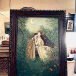 Farnaz Shetty Instagram - “Oil on Canvas “ Love and Fantasy . Tried my hands on oil colours for the first time I think by far it’s one of the best medium . . . . . . Recreated this art Not for sale Only for passion ⚛️ . . . . . . . . . . #recreate #oilpainting #oiloncanvas #practice #lovers #divine #excellence #paintings #paintingoftheday #paint #vintage #frame #artwork #artistsoninstagram #art #passion #proffession #persueyourpassion #colours #warmcolours #coolcolours #richcolor