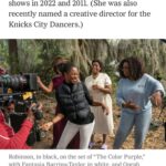 Fatima Robinson Instagram - Thank you @nytimes for recognizing this movie and all the hard work that goes into what we do. You will do yourself a disservice by not seeing this film in the theaters and I can’t wait to watch it with my grandchildren one day 💜
