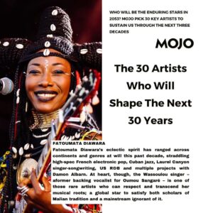 Fatoumata Diawara Instagram - 🤩 thank you so much @mojo4music for such beautiful piece 🙏🏿♥️🙏🏿♥️ thank you John Mulvey for understanding my music and art... peace and much loveeeeeee