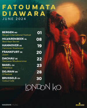 Fatoumata Diawara Instagram - Hi everyone! I am beyond happy to announce the first dates of my worldwide tour with you all ♥️🙏🏿 can't wait to see you soon !! much loveeeee 🎸🙏🏿♥️💫✊🏿