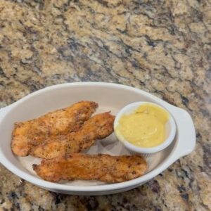 Felicia Cannon Instagram - Chicken strips with honey mustard sauce… a memory from the house.