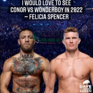 Felicia Spencer Instagram - Chatting with @davidvanauken on @fightbananasofficial and I decided that the @thenotoriousmma fight I would be most intrigued by is versus @wonderboymma 👊🏼. How does this play out??!! 
... ... ...
#ufc #connormcgregor #thenotoriousmma #superfight #wonderboy #stephenthompson #mma #fantasy #bellator #eaglefc #pfl #onefc #mcgregor #ppv #fight #fighting #fightisland #karate #tkdlife  #