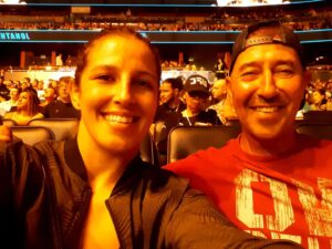Felicia Spencer Instagram - Amazing night at #UFCOrlando yesterday with my dad!  Great to meet a lot of you there too!