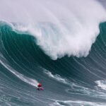 Felicity Palmateer Instagram - Portugal for 72hrs was a good idea. Got to call some heats with some legends. Congrats @maya @lucaschumbo @pedroscooby Ate lots of bread. Drank sangria. Reunited with old friends. Nazaré lived up to my expectations (I’ll be back). Thanks @wsl Second photo: Tiago Sousa Photography