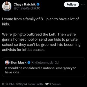 Feminista Jones Instagram - It should alarm everyone that someone as rich as Elon and with as much influence and power, is publicly discussing mandating childbirth. 

It should not be dismissed as nonsense or a fluke. He can buy the people who would make this happen. 

Stay woke, yall. Stay. Woke.