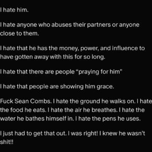 Feminista Jones Instagram - New public post 🚨🚨🚨🚨
“I Hate Sean Combs”
Patreon.com/FeministaJones
Help me get to 1,000 subscribers this summer!!
You can subscribe for as little as $1/mo