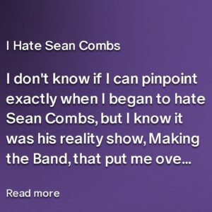 Feminista Jones Instagram - New public post 🚨🚨🚨🚨
“I Hate Sean Combs”
Patreon.com/FeministaJones
Help me get to 1,000 subscribers this summer!!
You can subscribe for as little as $1/mo