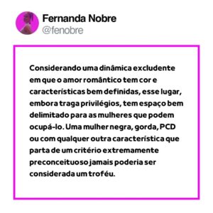 Fernanda Nobre Instagram - Pensando aqui: não acho possível que essas mulheres tenham consciência da armadilha cruel e violenta que estão se metendo. Que moda é essa??