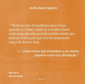 Filipa Maló Franco Instagram - Feliz Dia da Mulher 🌸

* podem ler o texto completo no meu livro “Escuta o Teu Coração”