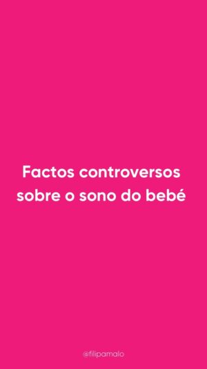Filipa Maló Franco Instagram - Vamos a alguns factos controversos sobre o sono do bebé? 

Ressalva 1: se és um adulto que se sente tremendamente exausto e desesperado, deves procurar acompanhamento ou aconselhamento psicológico (como por exemplo a consulta do sono do bebé ) para que se possa pensar em estratégias atentas às emoções de todos e à família;

Ressalva 2: perante algumas situações, mesmo com toda a sua normalidade, adaptar o ambiente externo, rotinas, horários, capacitar e empoderar os pais, ajudam nas dinâmicas individuais e subjectivas (sempre que aches que se justifica, procura um aconselhamento com alguém capacitado e com formação para o fazer );

Ressalva 3: perante sintomatologia depressiva, ansiosa, desregulação emocional, e outra, que afecte significativamente o dia-a-dia e as relações, é crucial procurar ajuda psicológica (a minha equipa pode ajudar).

Para te ajudar com o sono do bebé, tenho disponível:
🌙 COLO: curso online para pais
onde para além do sono do bebé, tens 10 aulas sobre diversos temas focados na gravidez e primeiro ano de vida do bebé e da família (inscrição link na bio)
🌙Consulta do sono do bebé (0-3 anos) com a minha equipa especialista (link na bio)