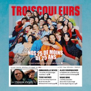 Flavie Delangle Instagram - Yooo, je fais la couverture avec les copains du numéro @troiscouleurs__ spécial “Les 25 de moins de 25 ans qui vont déferler sur le cinéma français” qui sort ce mercredi !! 🐣❤️