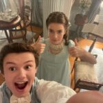 Florence Hunt Instagram - Bridgerton X Monsters Inc, yours sincerely Flo & Will 💋 #bridgerton