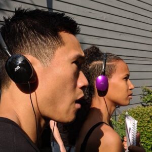 Fola Evans-Akingbola Instagram - I low key LOVED my fabulous purple director's headset & my trusty notebook 😂💜🎬
Thank you @paolovaldes for #bts photography on our short film 'Grandma's 80th Surprise' -------------------------------------------
#MAMM14 gala is this Saturday 31st - tickets are still available! @vaffvancouver #vaff #shortfilm #film #filmmaking #director #vancouver