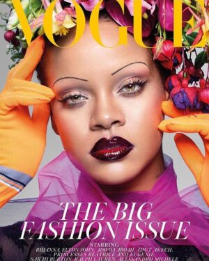 Fola Evans-Akingbola Instagram - When I was little I had a collage on my bedroom door. The door was covered in beautiful images ripped from the pages of top magazines like Vogue. I loved my collage and I loved the faces of the women I had chosen to glue to my door. 
One day, my mother lovingly mentioned to me that my collage, which covered the entire door, featured no faces that looked like mine. No mixed-race faces, in fact, no shades of brown or black faces at all. 
In that moment I realized the power of imagery. The power of the images we are feeding ourselves & the next generation. Magazines are one of the many vehicles we have in our society for delivering powerful, influential images. For many years I would flick through these pages & hardly ever see the array of beauty I see when I go out into the world. 
We cannot underestimate the subtle impact it has on a person's sense of self- worth rarely seeing themselves or the range of humanity reflected back to them from mainstream society.
----------------
So, here's to @edward_enninful - who in his first year of becoming Editor in Chief @britishvogue has already made a commitment, not just with words, but with actual action, to change & to a future we can all be a part of. 
In the magazine's 102 year history @badgalriri is the 1st black woman to be on the all important September issue cover. 
This past year I have already seen on his covers:  @adwoaaboah @gugumbatharaw @oprah @halima @adutakech @palomija @radhikaofficial @mulan_bae @selenaforrest 
Here's to the collages of the future! 🙌🏻🙌🏾🙌🏽🙌🏿🙌🏼
It is not about shutting anyone out now - it is just about opening the door as wide as it can go. Long may this expansive inclusion continue & grow. 🙌🏻🙌🏼🙌🏽🙌🏾🙌🏿 ・・・
The subscriber’s cover of @edward_enninful first ever @britishvogue September issue, starring @badgalriri shot by @nick_knight. Rihanna is the first black woman to cover @britishvogue’s September issue in our 102 year history. Rihanna Rules! @badgalriri wears a @loewe dress, hair by @yusefhairnyc,  make-up by @isamayaffrench using @fentybeauty, floral artistry by @azumamakoto, nails by @jennynails and set design by @tomotattle
#beauty #magazine  #vogue #diversity #rihanna