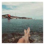 Frédérique Bel Instagram – I discovered Ibiza during my shooting  for the film «Ibiza ». I stayed at the Argos and I came to this small flat rock , every night . I have come back there since, often, to meditate. This island repairs me and gives me the energy to face the Parisian grayness #ibizaforever❤️