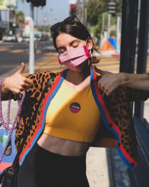 Francesca Reale Instagram - There is nothing like the smell of a vote being cast in the morning! I cannot emphasize enough how important this election is. Voting is a fundamental right in our democracy and our ability to CHOOSE who we have making decision for the health, safety, economic prosperity and well-being of those around us is such a powerful right that so many, regretfully, don’t exercise. It’s important that this year, unlike 2016, we mobilize together and get ourselves to the post office, to the closest secure ballot drop off, to the polls and vote like our lives depend on it.... Because they do. Text Francesca to 33777 to get one-on-one support with your voting plan! 
Your voice matters. Your voice is strong. Your voice is your most valuable tool when it comes to making change. DO NOT devalue your voice. REGISTER. REGISTER BEFORE YOUR STATES DEADLINE. COME UP WITH A PLAN TO VOTE. VOTE EARLY. VOTE!! There are only 26 days left!!! #ignitethevote @ignite_national
