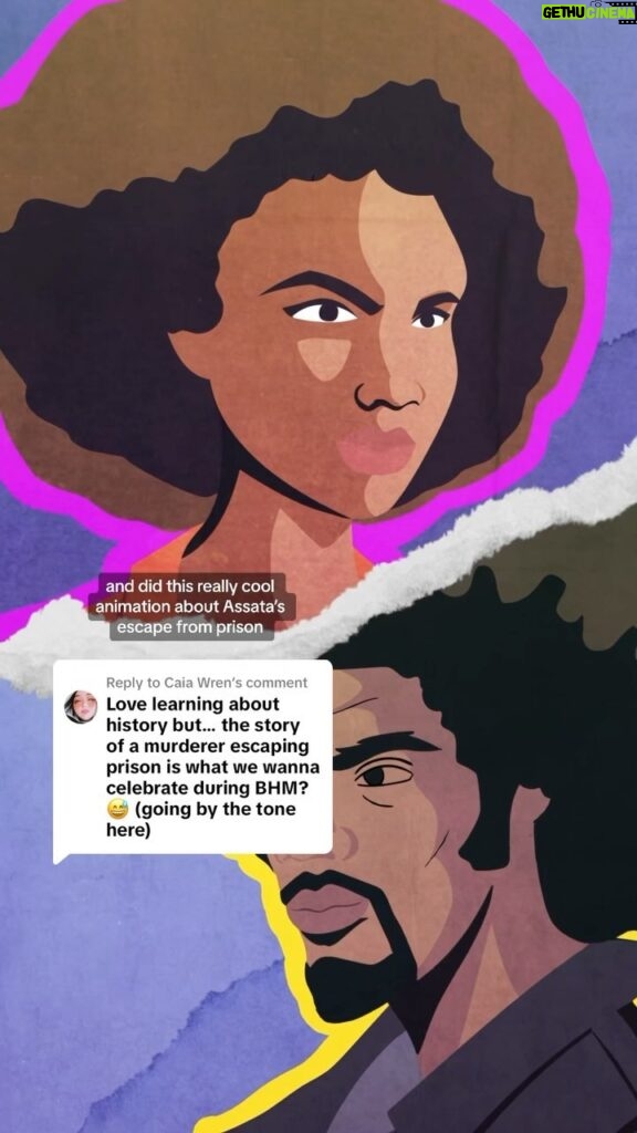 Franchesca Ramsey Instagram - Addressing a repeated question/comment regarding Black History, For Real’s first episode on Assata Shakur “Run Girl, Run.” Have you listened to the show yet? What’d you think of our first 3 episodes?? Learn anything? 👀 - Make sure to subscribe to Black History, For Real on your favorite podcast app! New episodes every Monday!