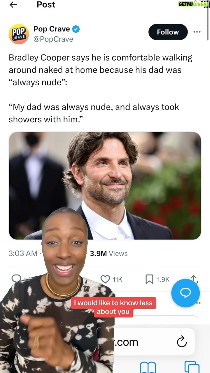 Franchesca Ramsey Instagram - I would like to know less about Bradley Cooper.