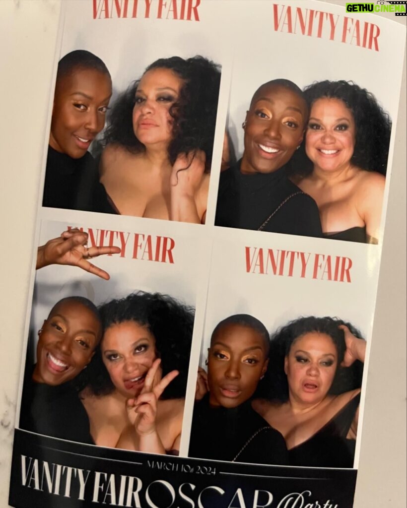 Franchesca Ramsey Instagram - my girl @michellebuteau hosted the #VFOscars red carpet Sunday night & I was lucky enough to be her date 👯‍♀️ real talk, my imposter syndrome was lighting me UP at this party, but thankfully I have amazing friends that remind me I’m exactly where I’m supposed to be ✨