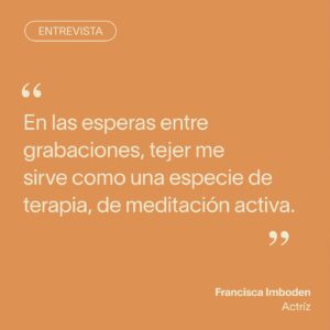 Francisca Imboden Instagram - 🎭 Cuando hablamos de Francisca Imboden seguro se nos vienen a la mente sus icónicos personajes en teleseries como Iorana, Pampa Ilusión, El Circo de Las Montini y, más recientemente, La Ley de Baltazar. ¿Pero sabían que además de su pasión por actuar, Francisca es una apasionada tejedora y “fanática” de la artesanía? 

Te invitamos a conocer sus piezas favoritas de nuestra colección Artesanía bajo el sol 🌞 Colores vibrantes, historias fascinantes. Francisca las utilizó durante una entrevista que puedes encontrar en el link de nuestro perfil 🔗

📸 Registro: @lygonz