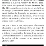 Francisca Valenzuela Instagram - mujeres que hacen ruido (y necesitan su cafeína) 💥☕️ 🙃⚡️MUCHASGRACIAS @revistamarvin x destacar mi trabajo y creación de @ruidosafest -incluyendo nuestro primer festival de mujeres en la música em CDMX en 2016!-, compartir que se nos viene este año in @ruidosafest NYC, mi gente!!! Y mi participación en el @festivalherahsbc de CDMX!! ❤️‍🔥❤️‍🔥❤️‍🔥 QUÉ GANAS! ⚡️ muchas gracias @rollingstonees x destacar e incluir los estudios de investigación @ruidosafest acerca de participación de mujeres en festivales de música de latinoamérica. gran artículo que recorre data, testimonios y tiene de portada nuestra foto de Ruidosa Fest Santiago 2016 con la cami @camila_moreno_ x @rosario_oddo !!! 💕💕💕💕